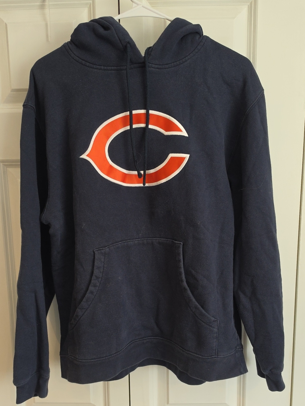 Reebok Navy Hoodie with Orange and White Logo